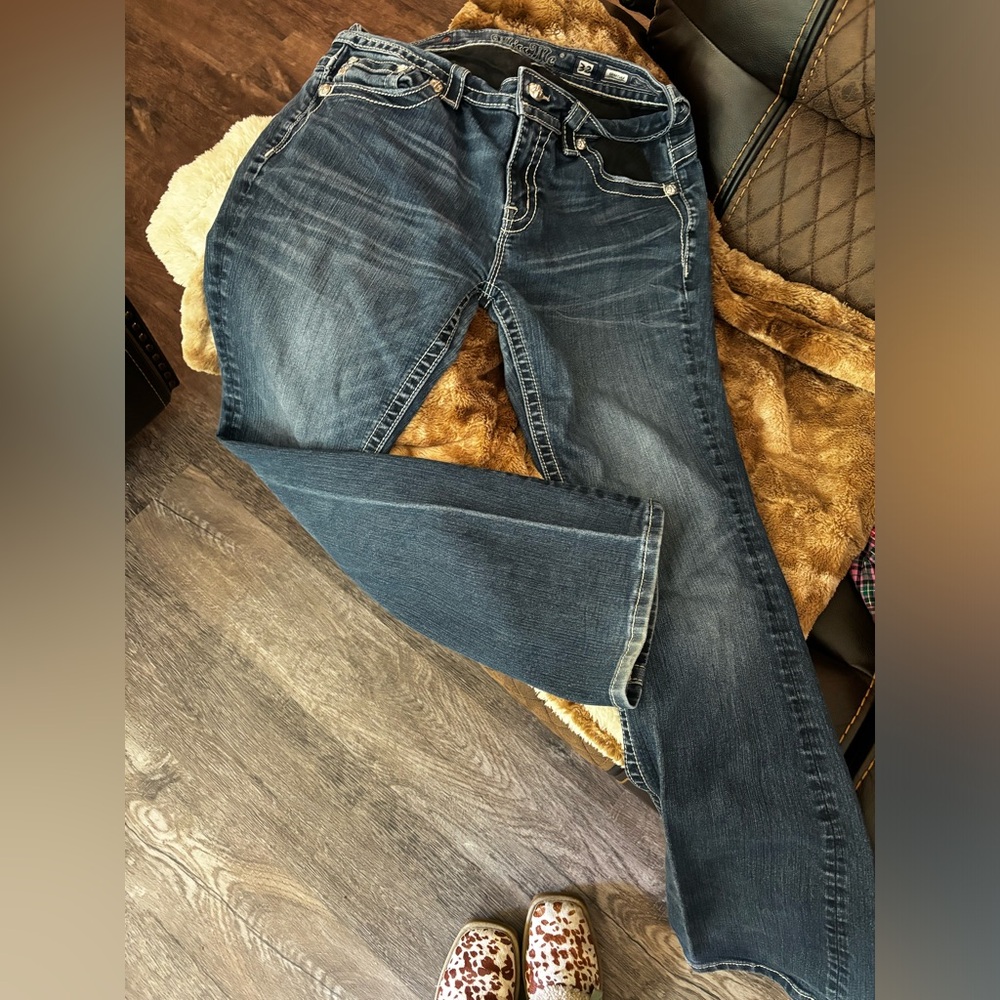 womens sz 32 boot cut miss me jeans